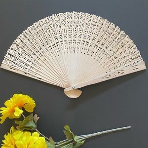 Delicate Carved Wooden Fan